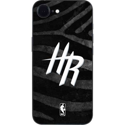 NBA Houston Rockets Black Animal Print iPhone 16e Skin